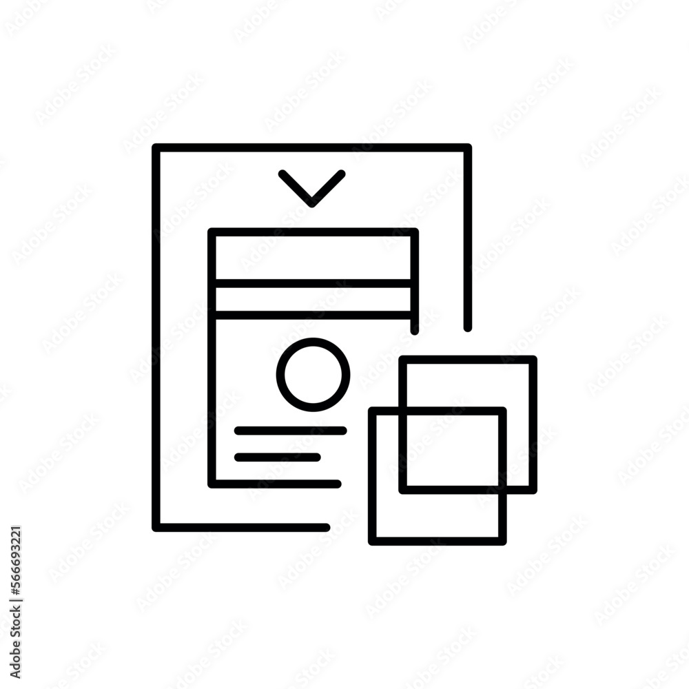 Sterile gauze pads color line icon. Sterile gauze pads color line icon.