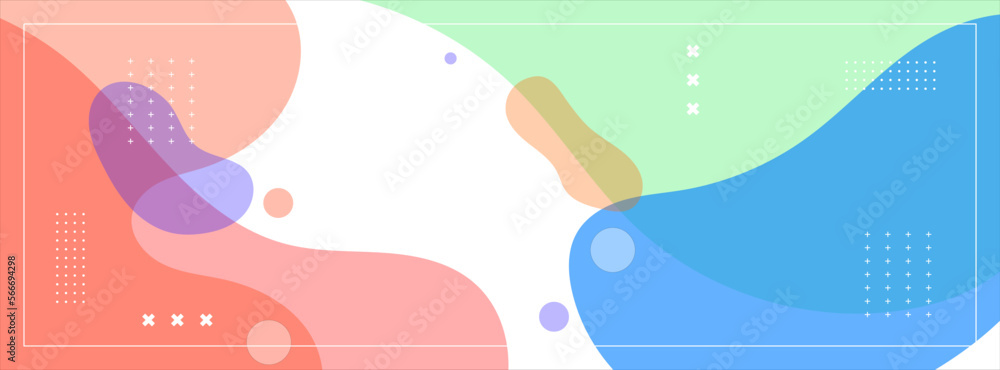 Fototapeta premium background banner. colorful, gradation color bubbles