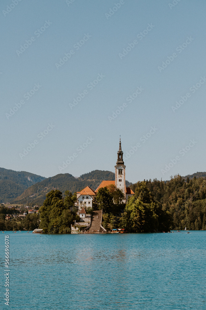 Church on an island at Lake Bled