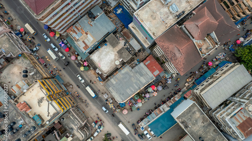 aerial view of the haven of peace, city of Dar es Salaam