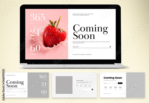 Web Under Construction Coming Soon Set