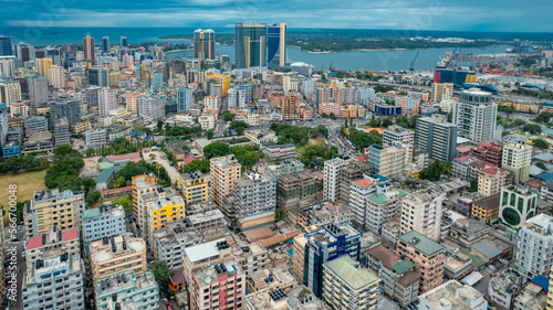 aerial view of the haven of peace, city of Dar es Salaam © STORYTELLER