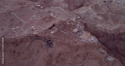 Masada. The ancient fortification in the Southern District of Israel. Masada National Park in the Dead Sea region of Israel. The fortress of Masada photo