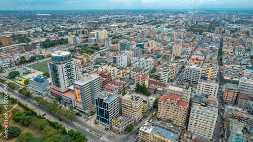 aerial view of Dar es salaam, Tanzania