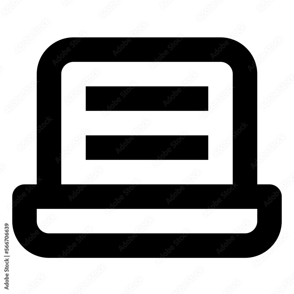 Laptop line icon Laptop line icon