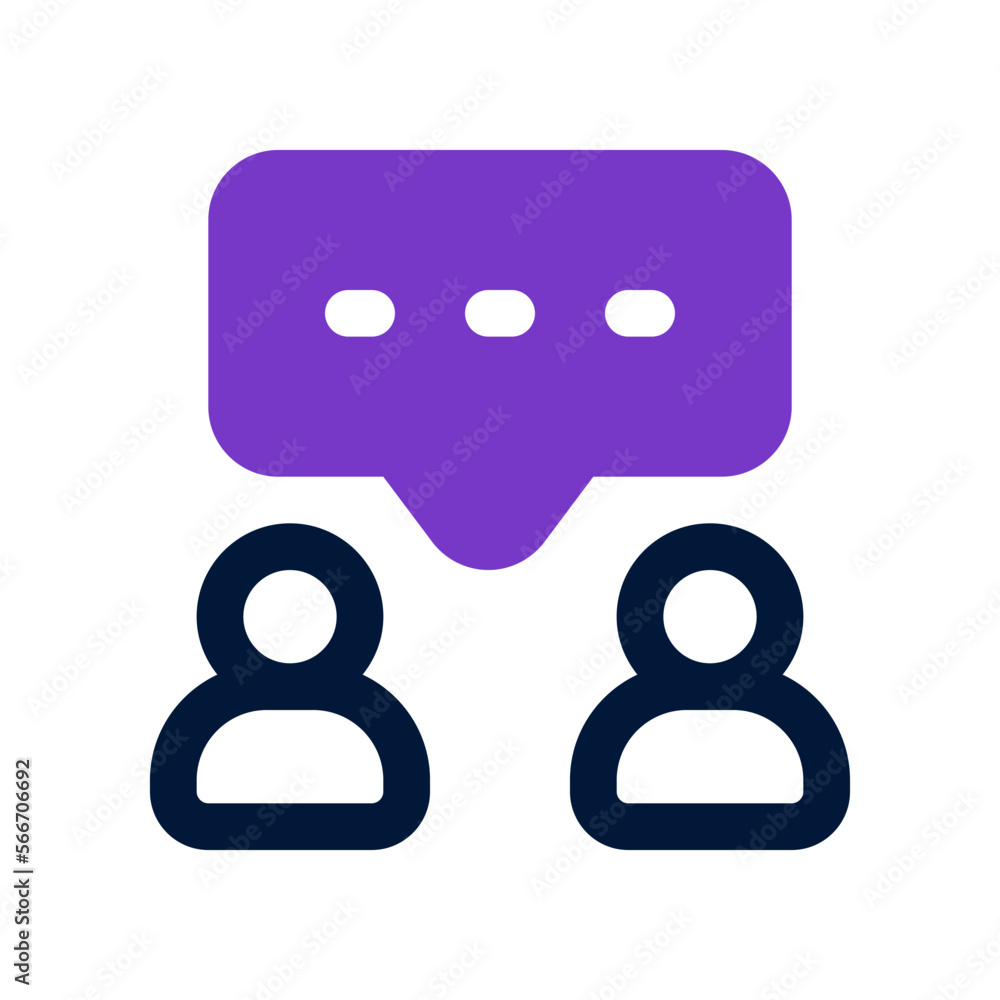 discussion icon for your website, mobile, presentation, and logo design.