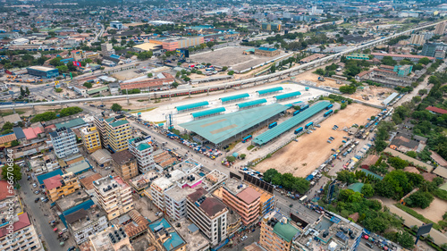 aerial view of Dar es salaam  Tanzania