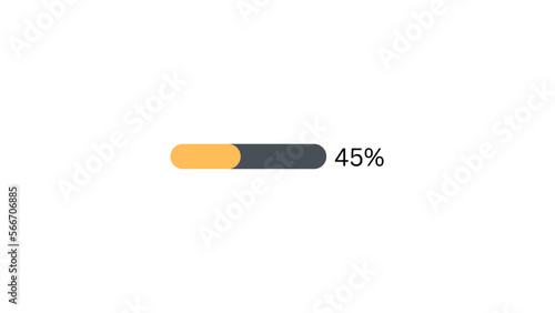 45 % Progress bar