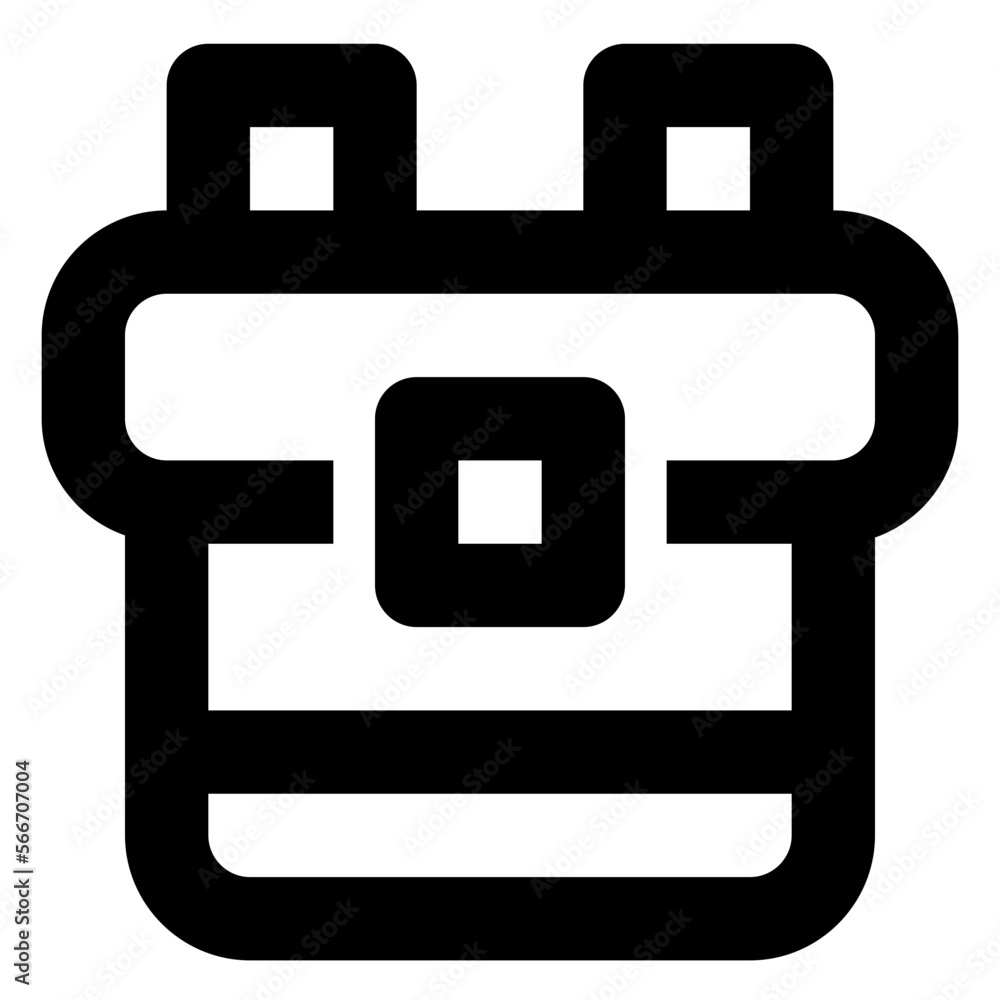 Backpack line icon Backpack line icon