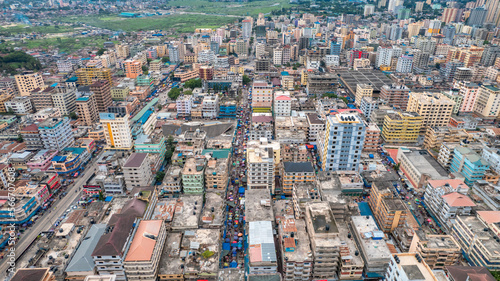 aerial view of Dar es salaam, Tanzania