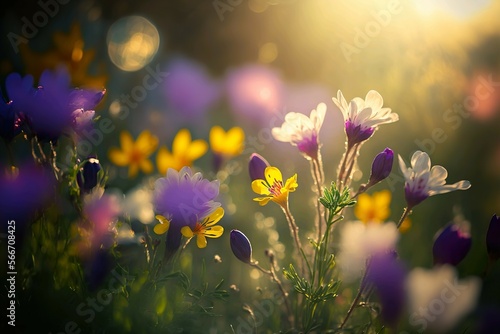 flowers in a meadow
