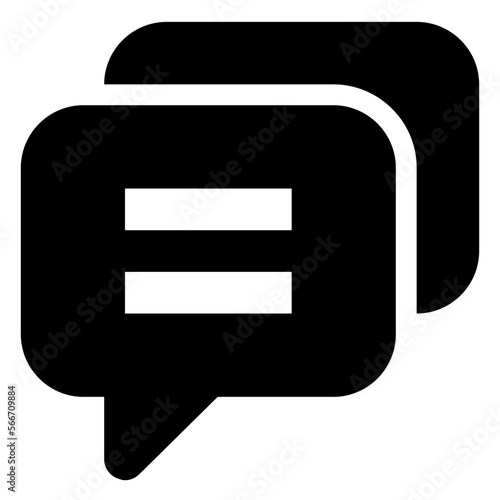 Debate glyph icon