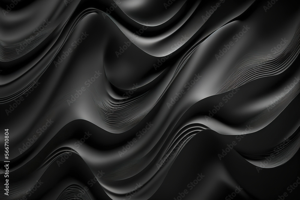 Fototapeta premium black silk background. Generative Ai