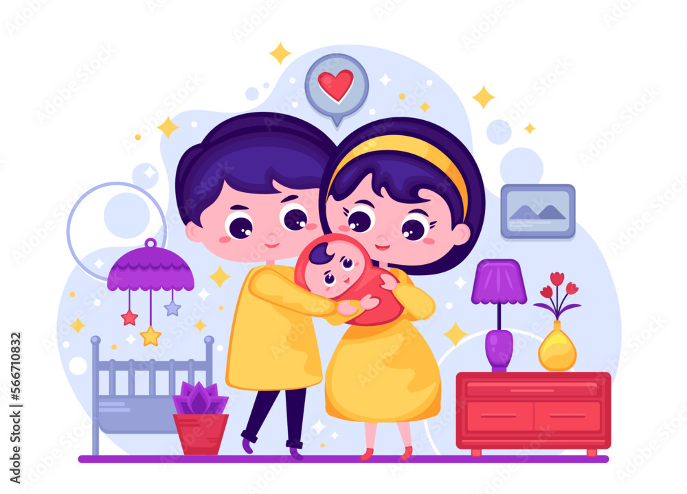 Happy Little Family Illustration Artworks Happy Little Family Illustration Artworks