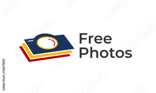 modern creative camera logo design concept