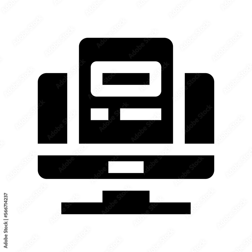 online survey icon for your website, mobile, presentation, and logo design.