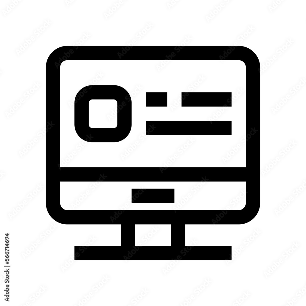 monitor icon for your website, mobile, presentation, and logo design. monitor icon for your website, mobile, presentation, and logo design.