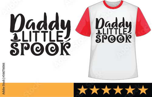 Daddy little spook svg t shirt design