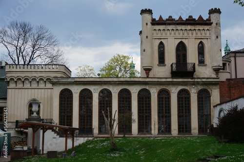 Tomasz Zielinski Palace (Palac Tomasza Zielinskiego). Historic building from the mid-19th century. Kielce, Poland. photo
