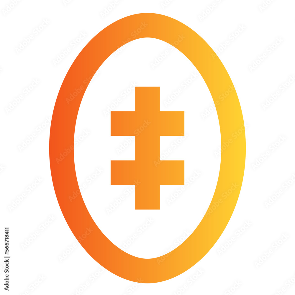 Obraz premium Football gradient icon