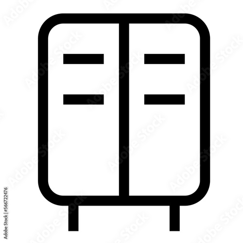 Locker line icon