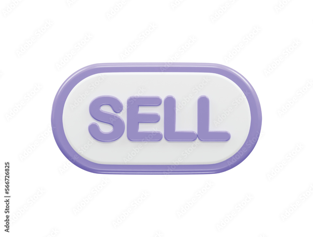 Sell text effect 3d rendering illustration Sell text effect 3d rendering illustration