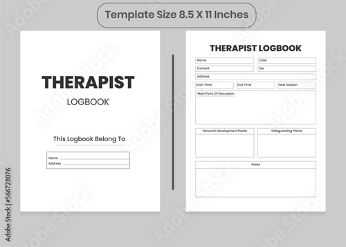 Therapist Logbook and KDP Interior