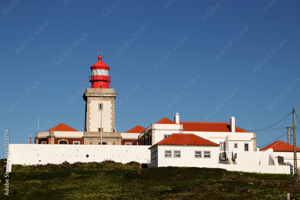 The Cabo da Roca lighthouse in Portugal. Situated at the most westerly point in mainland Europe.