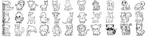 Panel kuchenny z motywem 33 Animal Coloring Pages