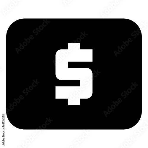 Money glyph icon