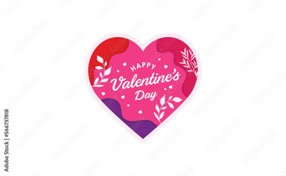 Greeting Cards of Happy Valentine's Day. Trendy poster art templates illustration. Vector fashion backgrounds.