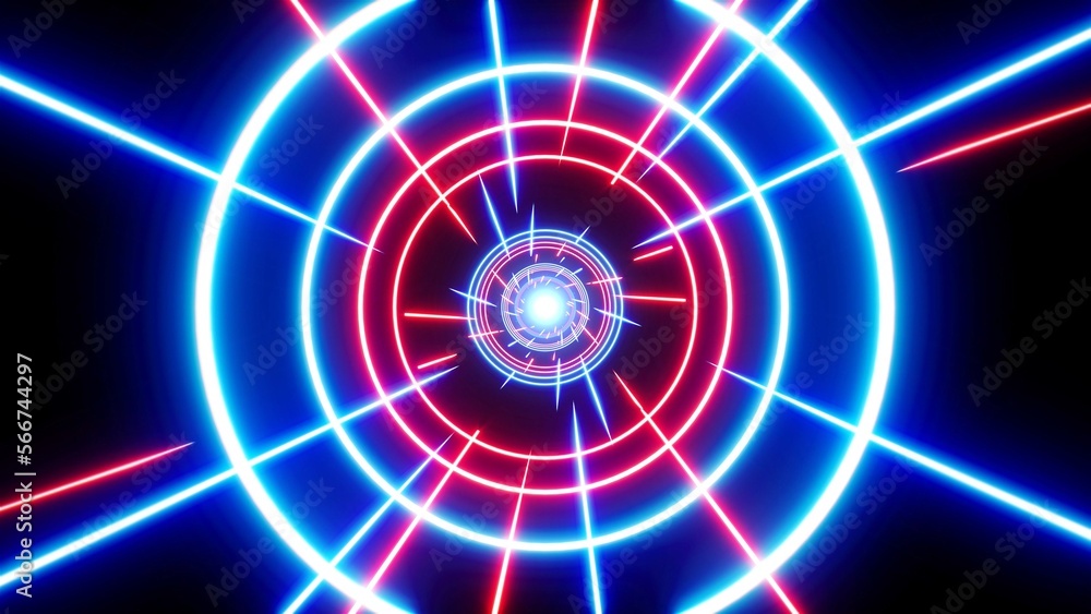 Ovrelay Background of Red and Blue Laser Circle Lights Ovrelay Background of Red and Blue Laser Circle Lights