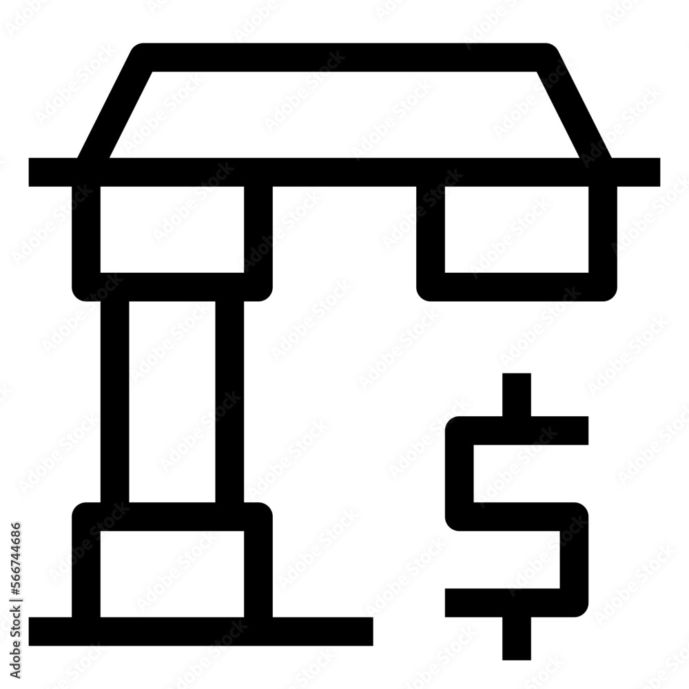 Saving Money line icon