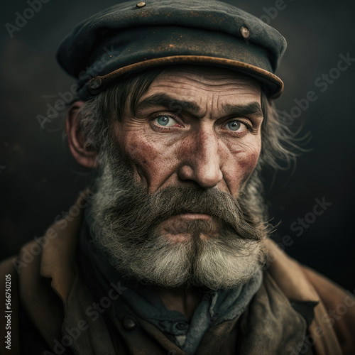Russian Worker Portrait