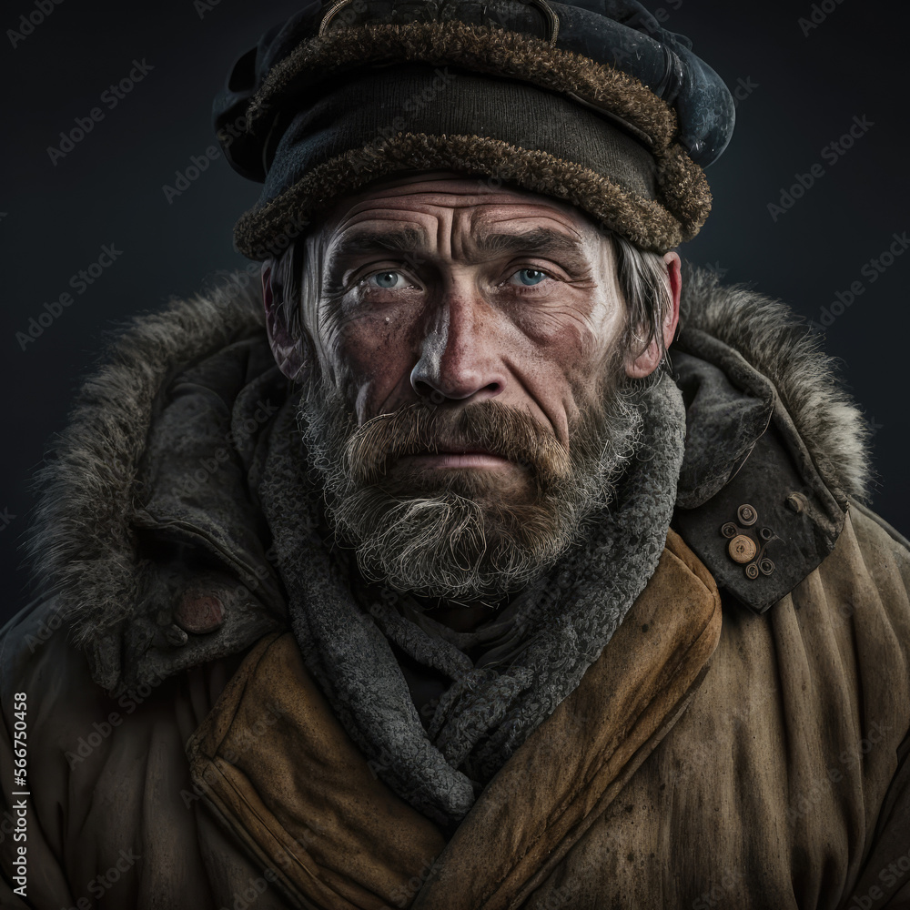 Russian Worker Portrait Russian Worker Portrait