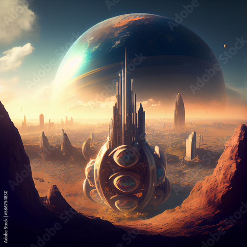 another planet city trisolaris world photo