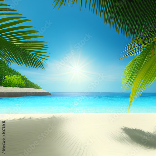 Caribbean Islands - Illustration  Digital art.
