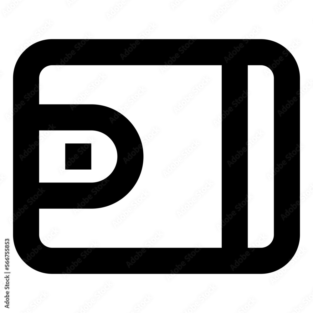 Obraz premium Purse line icon