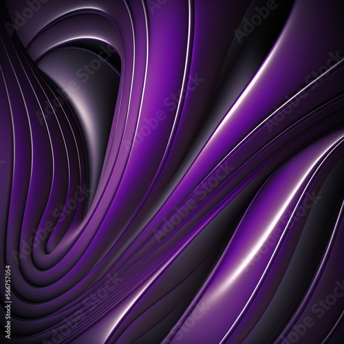 Purple Background - Abstract Curves - 4K
