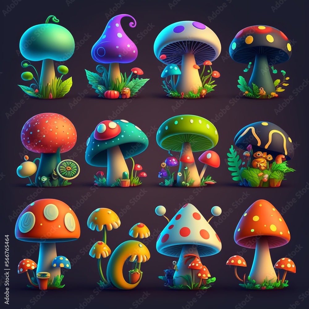 Download Mushroom, Fanart, Anime. Royalty-Free Vector Graphic - Pixabay