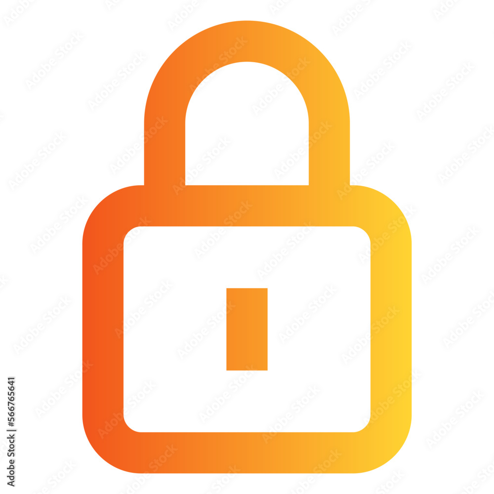 Lock gradient icon Lock gradient icon