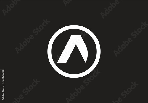 this is a letter A icon design