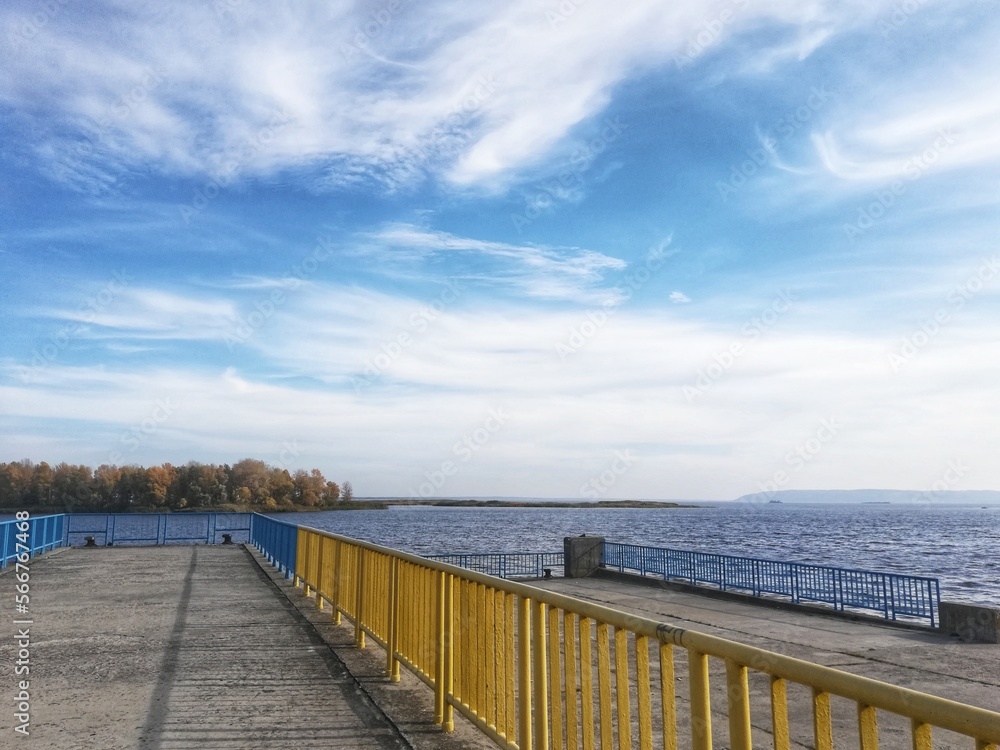 wooden bridge over the sea