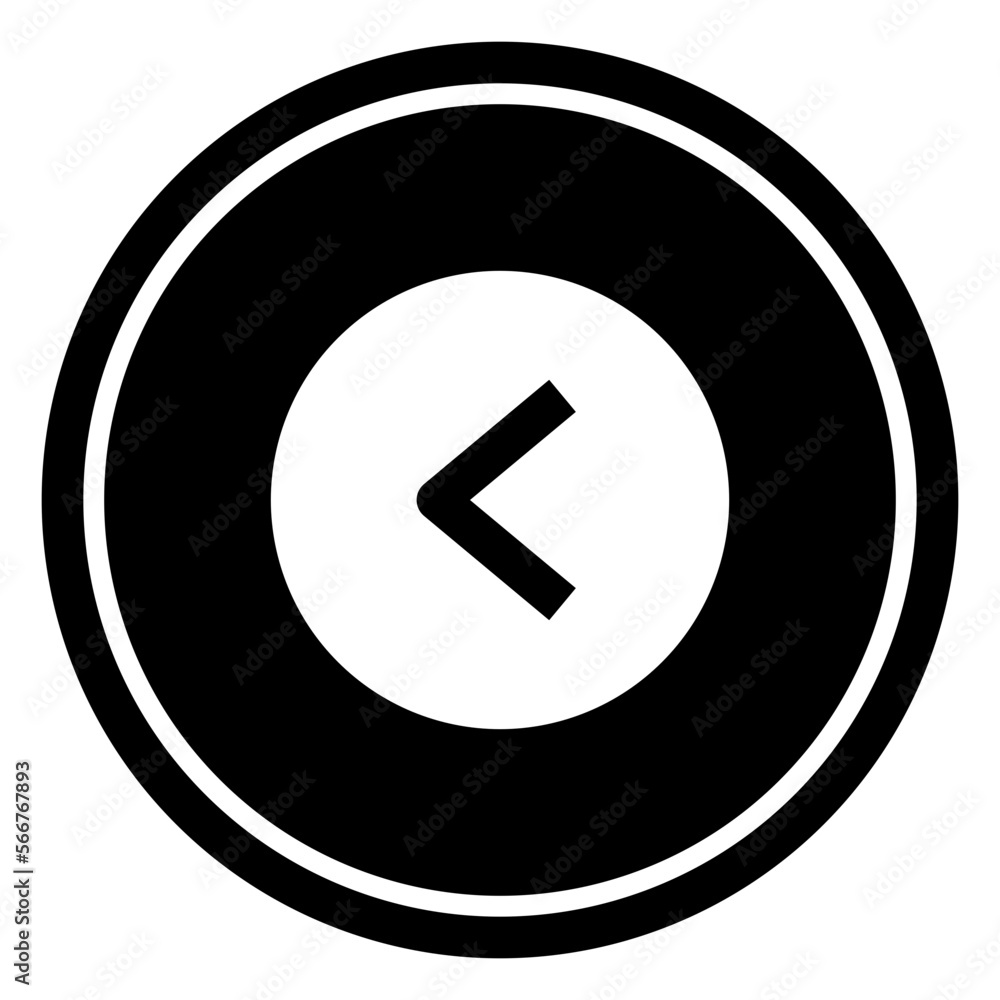 Left Circular line icon Left Circular line icon
