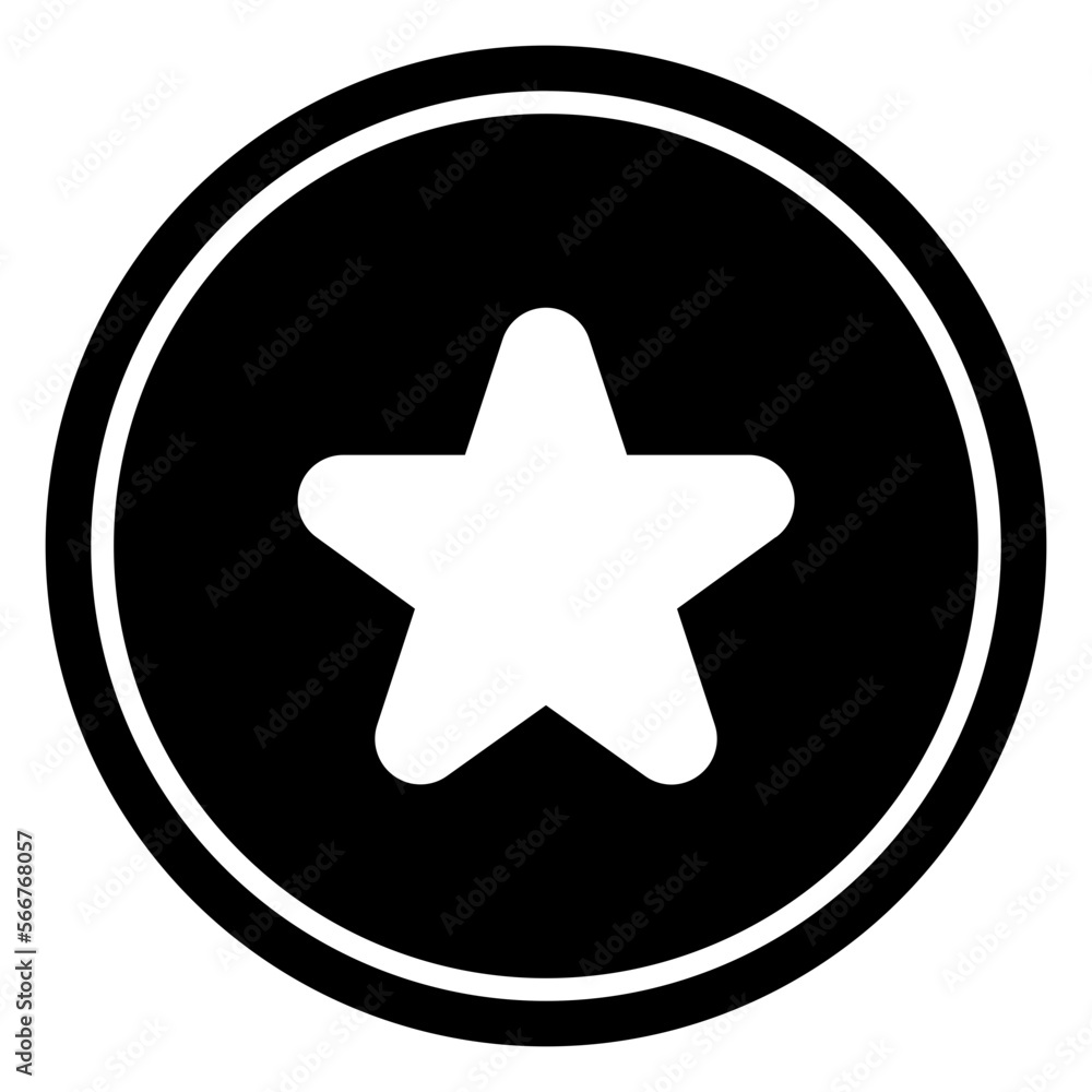 Star Circular line icon Star Circular line icon