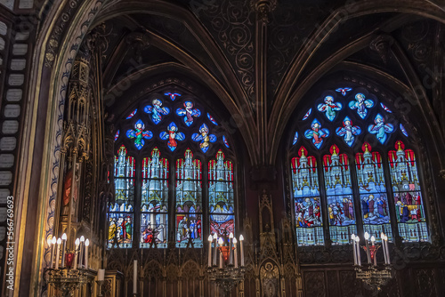 Interior of Church of Saint-Etienne-du-Mont  1624  in the Paris 5th arrondissement. Paris. France. AUGUST 25  2021.