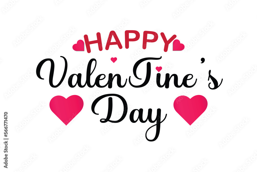 Happy Valentine Day 2023 Messages and Wishes for dear ones. Usable for social media post, greeting card, banner, and web ad. Vector illustration. 