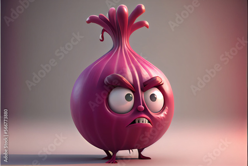 red onions looking angery photo