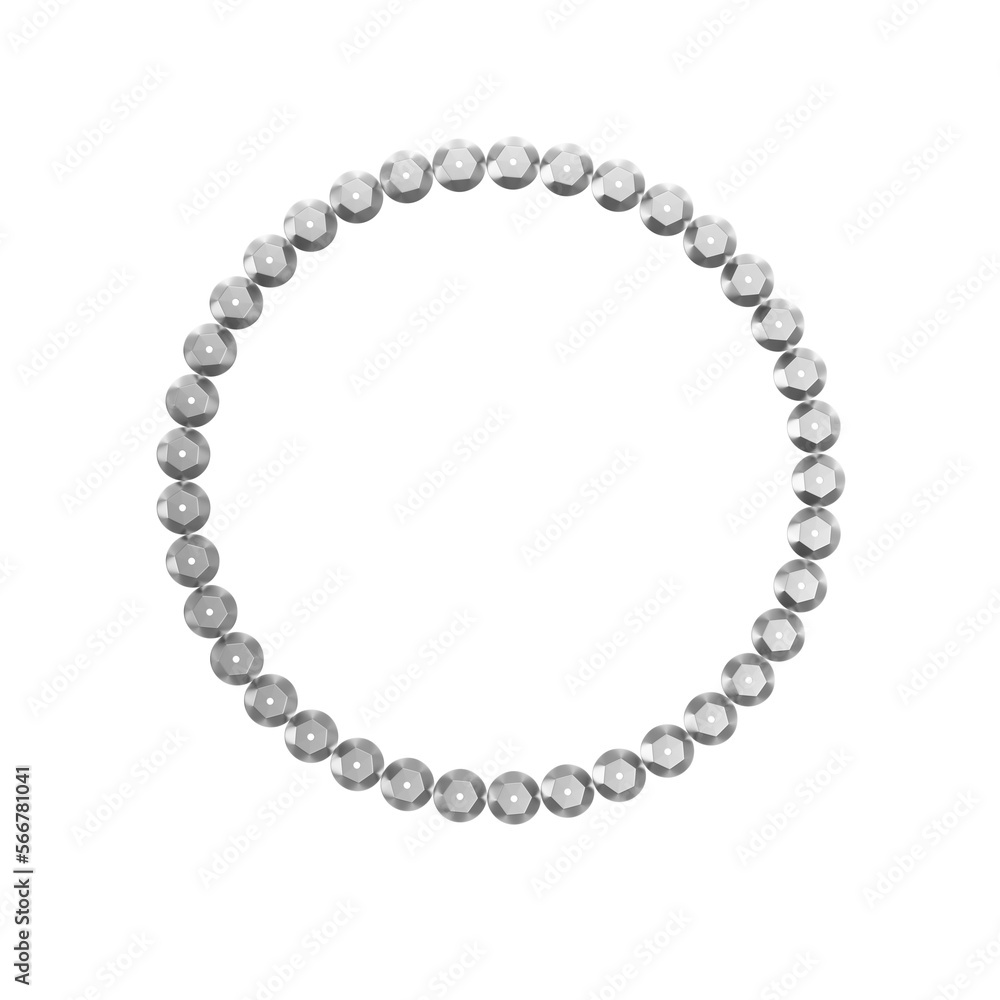 Circulo de lantejoulas pratas isoladas Circulo de lantejoulas pratas isoladas
