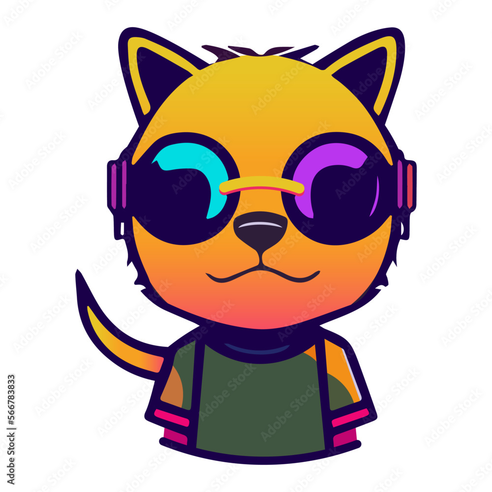 Dog vector illustration Flat Cartoon Style. logo cute Dog icon. Animal Nature Icon Isolated. Dog vector illustration Flat Cartoon Style. logo cute Dog icon. Animal Nature Icon Isolated.